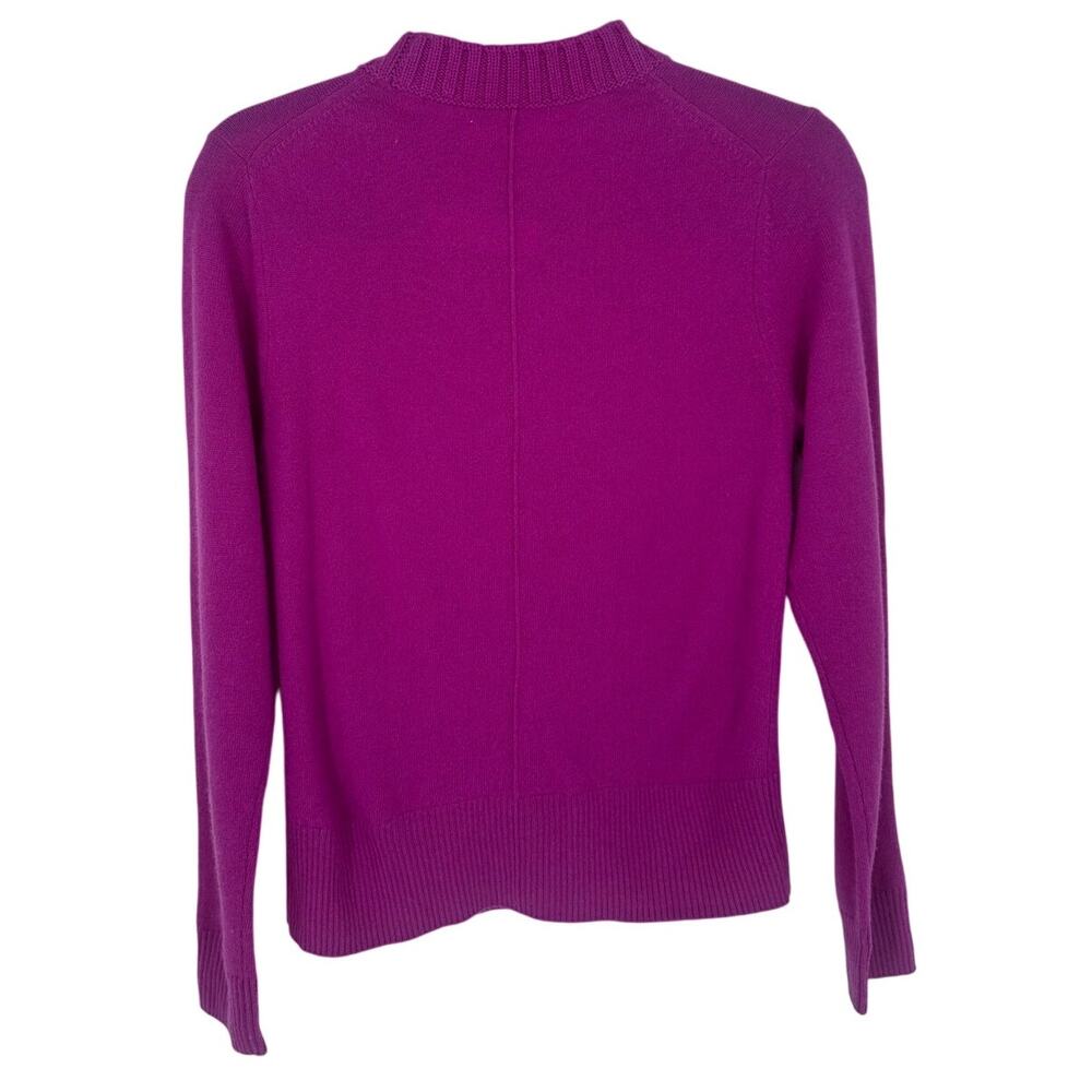 Chinti & Parker Purple Wool Cashmere Sweater Size S Soft Luxury Basics Crewneck - Picture 2 of 8